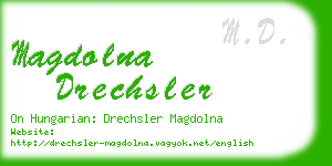 magdolna drechsler business card